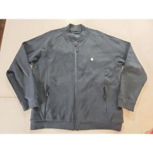 Apple Store Employee Uniform Jacket Blue Full Zip Tech Promo Collectible Size L
